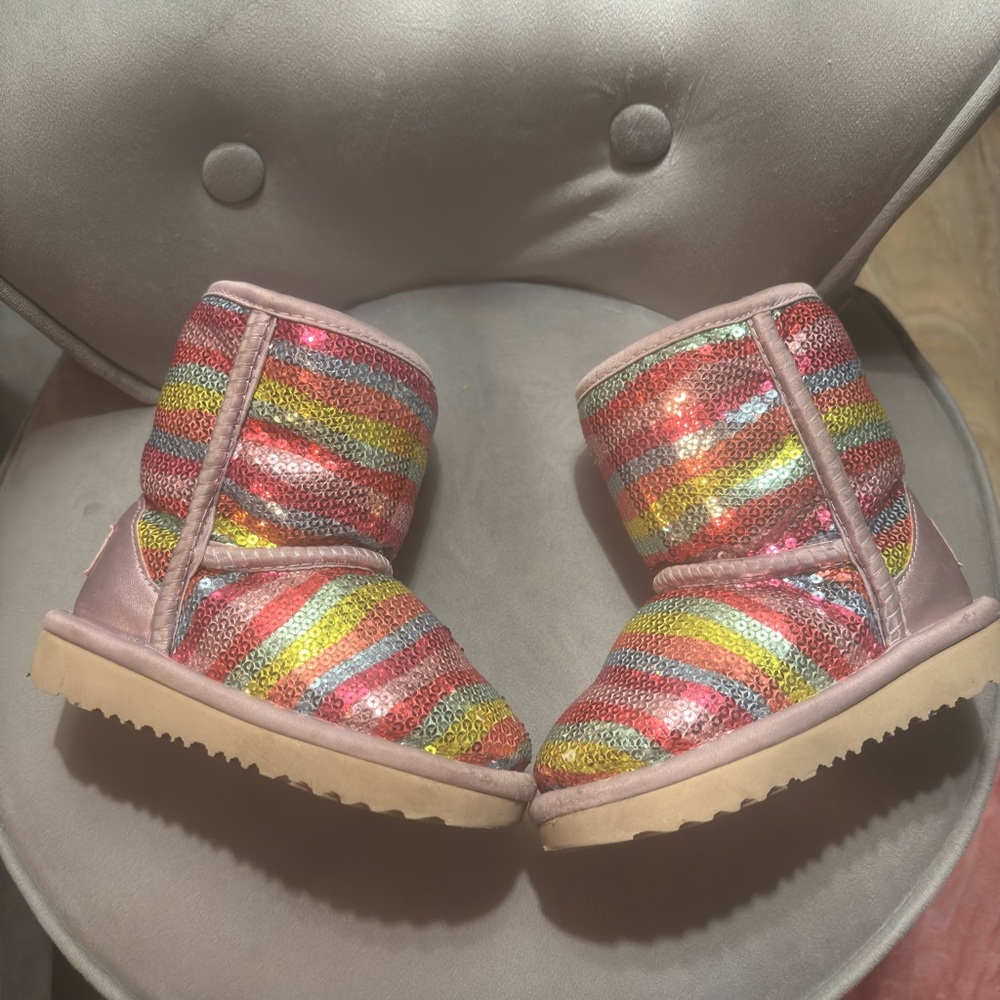 UGG Kids Sequin Rainbow Boots